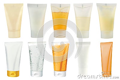 Cosmetics packs â€“ tubes Stock Photo